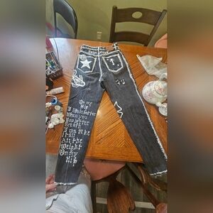 Size 8 womans custom black jeans